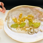 ミモザのイチョウ貝　小物置き