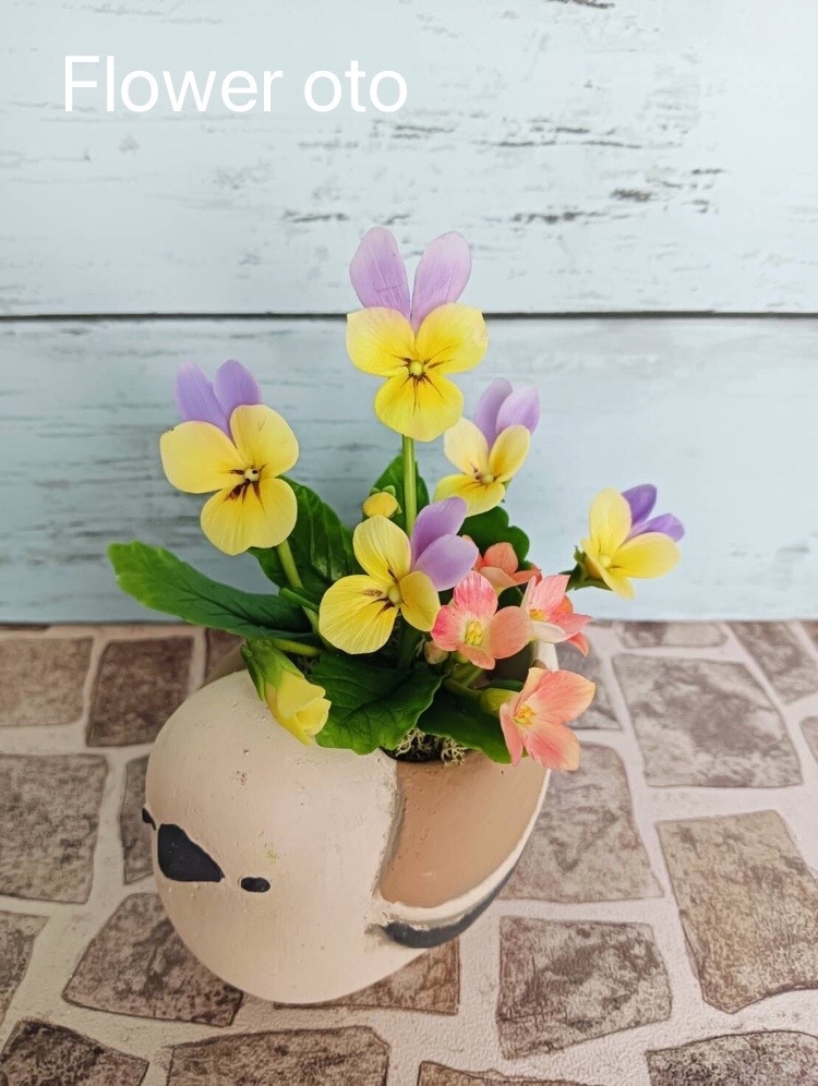 専用 春のお花のアレンジメント クレイフラワー