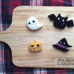 羊毛フェルトハロウィンモチーフブローチ