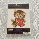 ハート❤️猫デザイン クロスステッチキット