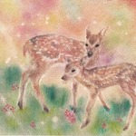 シカの住む森＊（原画）