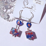 red&blue cube /ピアス イヤリング