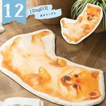 Jubilee もこもこ起毛マット イヌデザイン 滑り止め付 65x40cm 犬 ドッグ ペット JB-MAT6540-Dog012