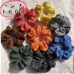ヘンプシュシュ　ヘンプ100% 麻　ヘアアクセサリー  髪留め　新色　アクセサリー　カラフル　シック　フォーマル　ナチュラル