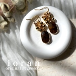 天然石タイガーアイ✳︎つぶつぶゴールド✳︎ハンドメイドピアス イヤリング