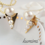 【2way】ピアス　triangle plate