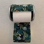 トイレットペーパーホルダーカバー　Toucan　グリーン　鳥　トイレ　ホルダーカバー 送料無料