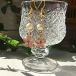 フラワーピアス pink