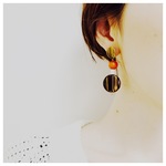 A/W新作　brass x ウッド　ピアス