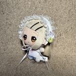 ちびぐるみ用 星の白いヘッドドレス ぬい服