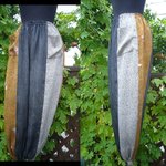 もんぺ風パンツ　着物リメイク　正絹　ちりめん　