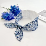 【冷感加工】紫陽花柄リバティ スカーフ/保冷＆ネッククーラーカバー兼用 保冷剤2個付き【紫陽花】母の日にも