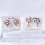 朝露とネモフィラのピアス・イヤリング【stud】