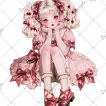 ℳ. xoxoshop オリジナル人物ステッカー 期間限定チェリーシリーズ5月10日まで