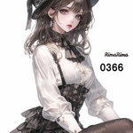0366 オリジナルステッカー オリジナル人物ステッカー ステッカー シール りまりま  RimaRima