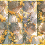 【4月受注販売品】デザインペーパー　CUTE BOY MIMOSA  コラージュシート