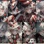 【4月受注販売品】デザインペーパー　CUTE BOY PIERROT  コラージュシート