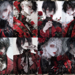 【4月受注販売品】デザインペーパー　COOL MEN GOTHIC  コラージュシート