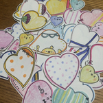 アルバム用ハートフレーク