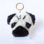 パグ　キーホルダー　チャーム　もこもこ　犬　うちの子　グッズ