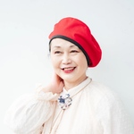 母の日 還暦ギフト ゆったり ソフトベレー帽  ブラックレース✖️赤　ケア帽子 医療用帽子 調節出来る