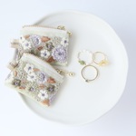 ミニミニポーチ　ファスナー6cm×4.5cm インド刺繍リボン