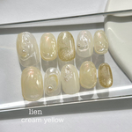 cream lemon ネイルチップ　🍋🍨