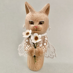 お花を持った猫さん