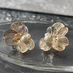 特別な日を彩る💐フラワーピアス|金属アレルギー対応|イヤリング|結婚式|ウエディング|パーティー|花嫁|お呼ばれ|花