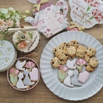 まだ間に合う☆母の日着♡バター不使用アイシングクッキー缶🌸ねこ🐈猫🐈ネコとお花🌸オプションにて、焼き菓子&紅茶のセットを追加できます☆