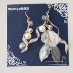 マーメイドの耳飾り-白無垢・ちいさめ-