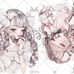 【M181】teatea.オリジナル 人物ステッカー