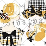 【M183】teatea.オリジナル 人物ステッカー