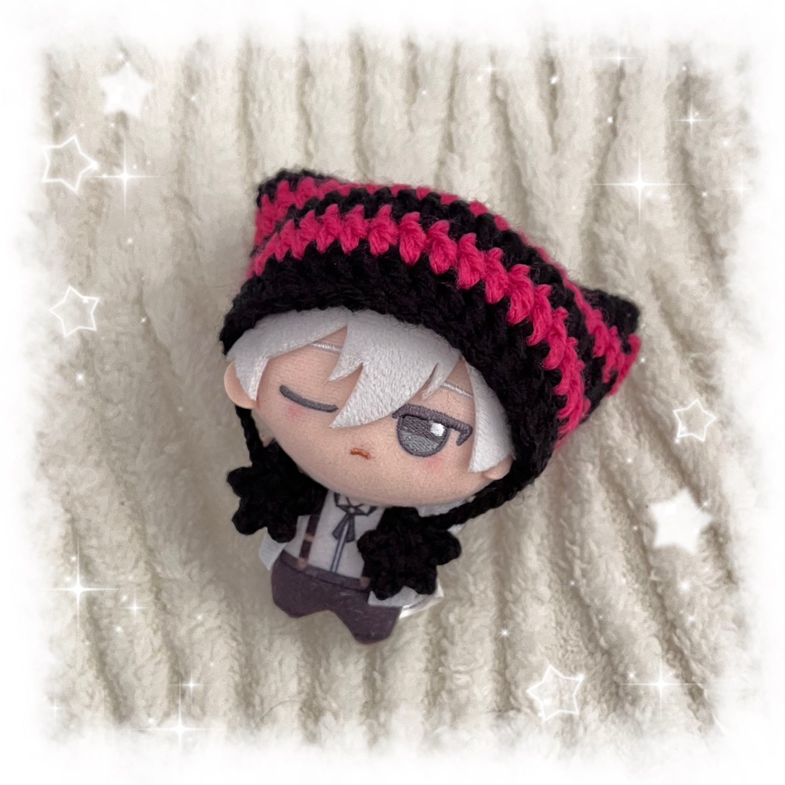 リボンベレー帽モノトーンコーデオーダーページちびぬいはぴぬい