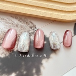 装着セット付き 秋 冬ネイル ニュアンスネイル マグネットネイル 大人上品