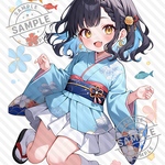 【rocoちゃん4】 potironオリジナル コラージュ素材 女の子 写真用紙 人物素材 ステッカー 人物ステッカー