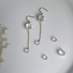 クリスタルロングピアス（イヤリング）*14kgf