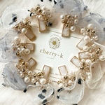 tulle bubble pearl pierce