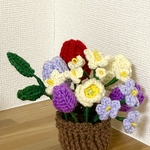 枯れない花束　毛糸の花束　ブーケ　母の日季節の花