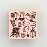 カフェモチーフ集合はんこ