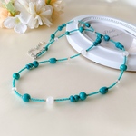 ◇ターコイズのロングネックレス