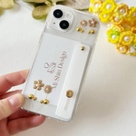 イニシャル入れ可能  iPhone15 iPhone15pro  15plus 15proMax  13mini 13pro  iPhone13  透かしハート　記念日入れ可能
