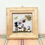 刺繍ミニ壁掛け(May)②