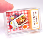 【サマーSALE価格 8/30-31】昭和〜平成初期の懐かしいシリーズ　でんしゃ🚅お子様ランチ　　 1/12サイズ ミニチュアフード  海老フライ
