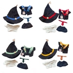 10cmぬいぐるみ用 ちびぬい 着せ替え服 ぬい服 コスチューム 魔法使い 5点セット 4色