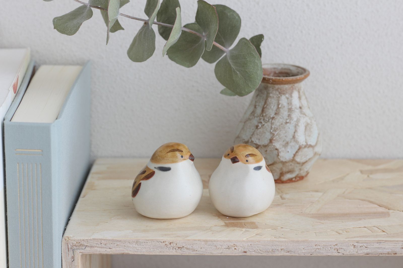 陶土のすずめ 小鳥の置物 - 陶ノ鳥 ひよこや | minne byGMOペパボ 国内