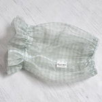 チェック柄メッシュスヌード💚グリーン