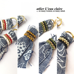 《再販×3♪》夏☆バンダナ柄タッセルピアス/イヤリング