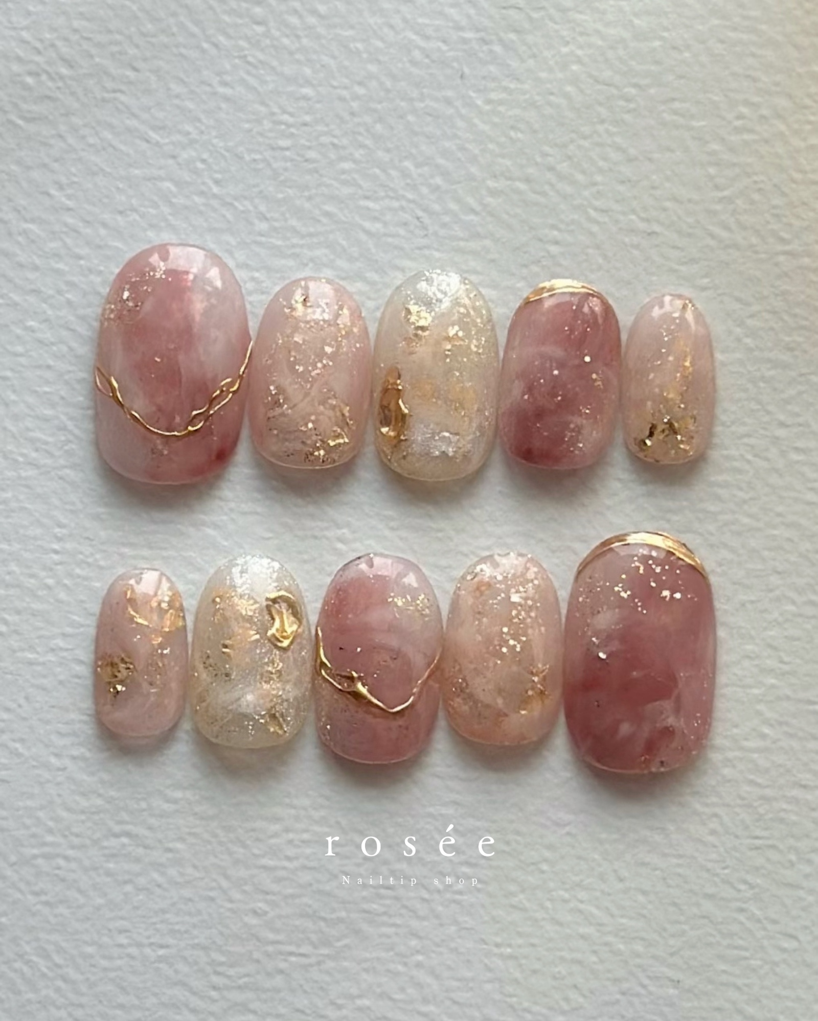 お急ぎ仕上げ(製作期間7日間)ネイルチップ - rosée Nailtip shop 