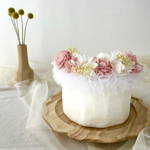 誕生日ケーキ【ピンクM】/ こどもの日 / 初節句/ バースデーケーキ/ハーフバースデー /おうちフォト/誕生日フォト/フェイクケーキ/フォトグッズ/ 撮影小物/ままごと